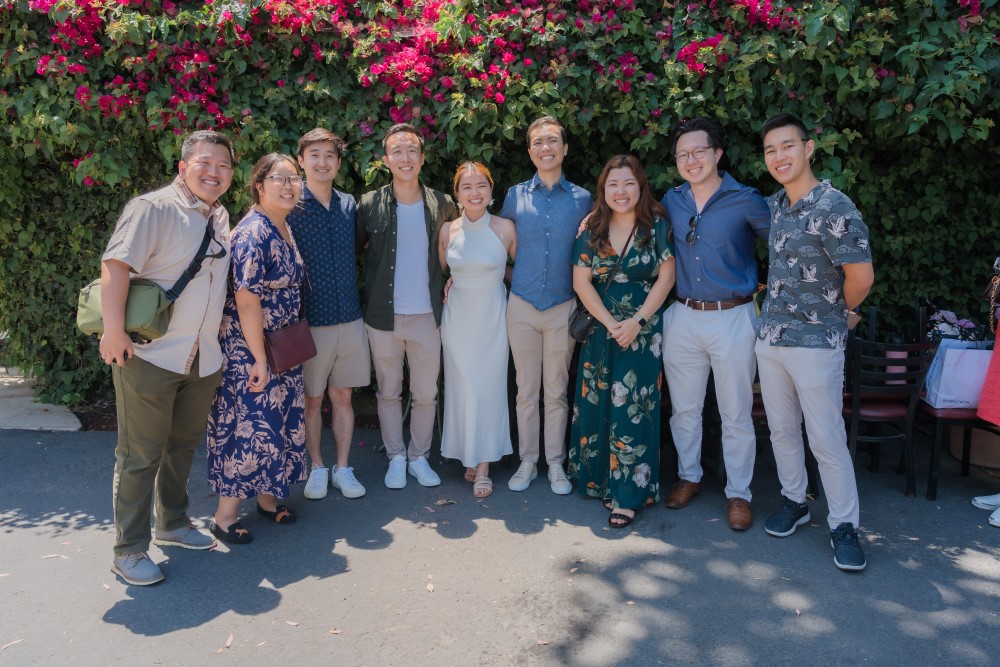 high school friends reuniting for the tea party. be present with your friends.