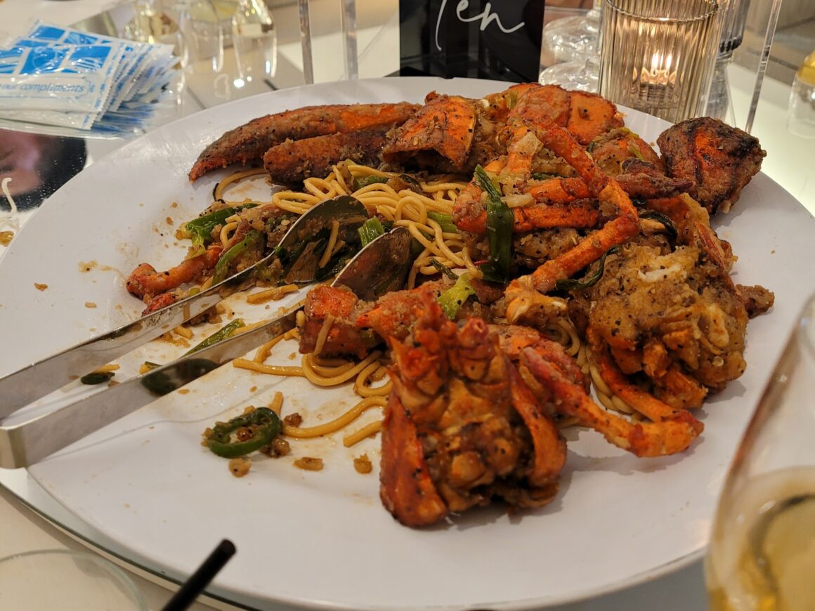 lobster noodles...so good.