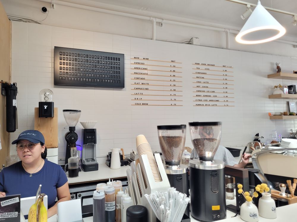 Un caffe coffee menu