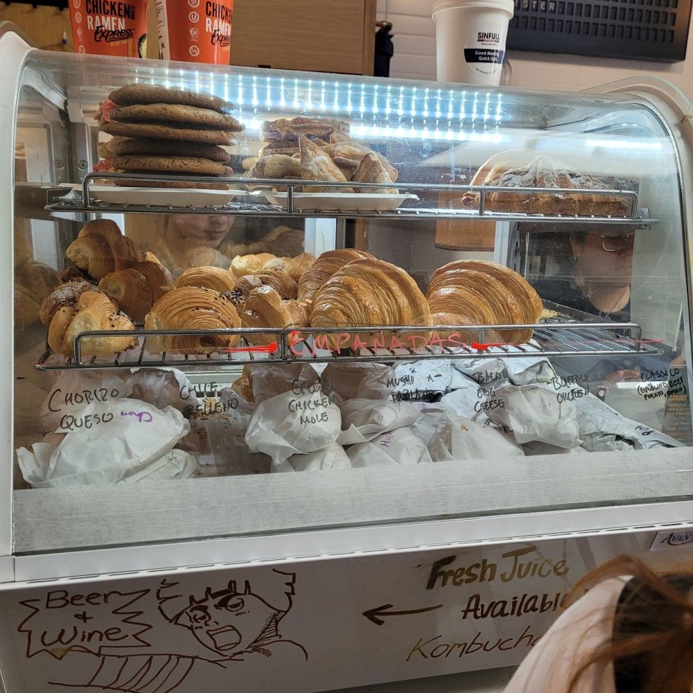 Un Caffe pastries and breakfast options