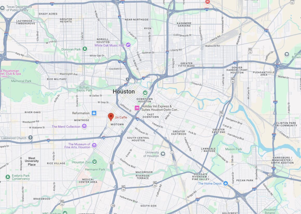 Un caffe location in Houston