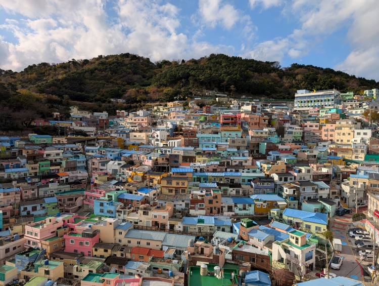 Gamcheon Culture Village from Avant Garde Cafe